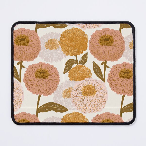 Item preview, Petaled Zinnia Print  - Botanical Garden Pattern - Christmas Gifts For Wife designed and sold by RoyalStarsPatts.