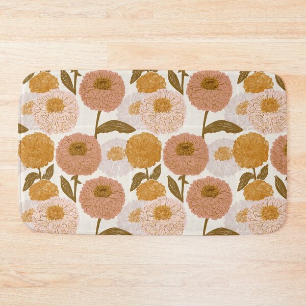 Item preview, Petaled Zinnia Print  - Botanical Garden Pattern - Christmas Gifts For Wife designed and sold by RoyalStarsPatts.