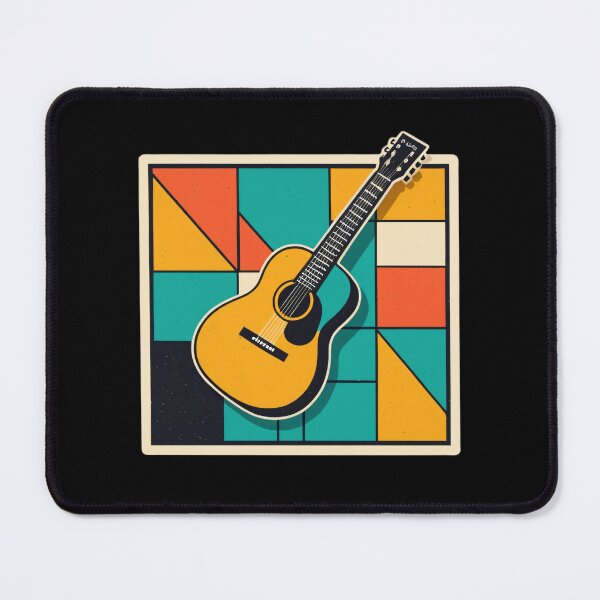 Item preview, Acoustic Guitar Geometric Art Print designed and sold by RAMemory.