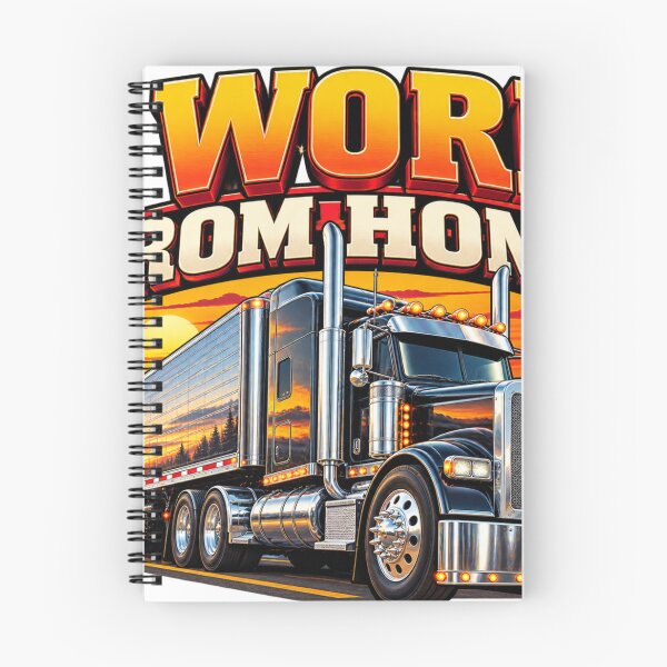 Item preview, Funny Trucker Work From Home Semi Truck Graphic for Drivers  designed and sold by LavIsInTheAir.