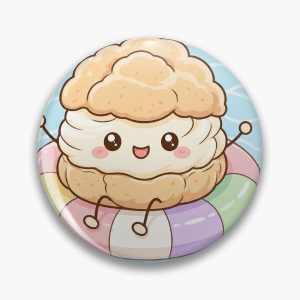 Item preview, Cute Cream Puff Swimming designed and sold by LoveLife-11.