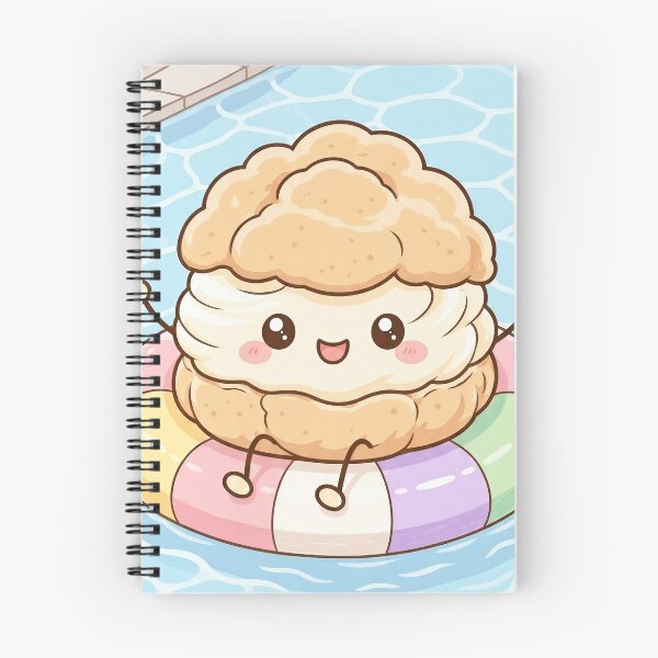 Item preview, Cute Cream Puff Swimming designed and sold by LoveLife-11.