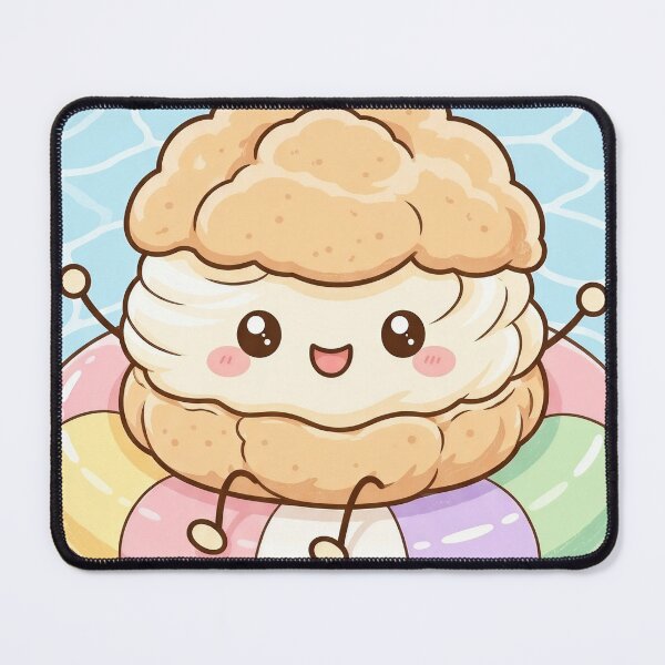 Item preview, Cute Cream Puff Swimming designed and sold by LoveLife-11.
