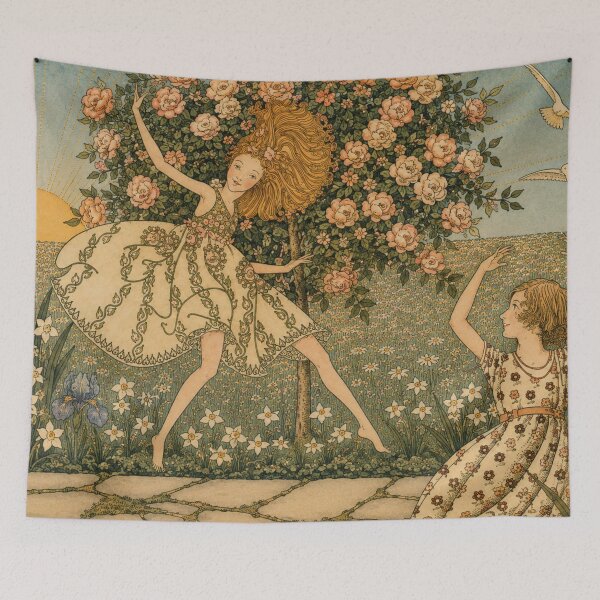 Item preview, Fairy Tale Wall Art, The Double by Dorothy P. Lathrop, Vintage Storybook Fairy Illustration designed and sold by RickE.
