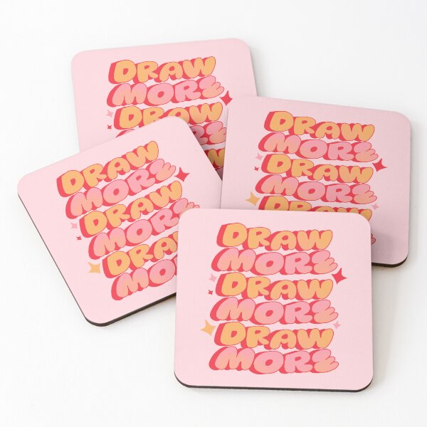 Item preview, Draw More, Draw More, Draw More (Pink) designed and sold by yellowflowerhut.