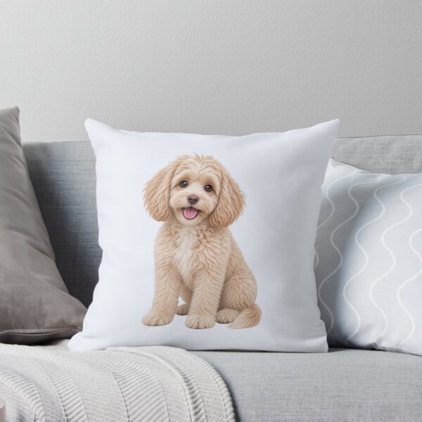 Item preview, Cavapoo Cream White Dog designed and sold by BackgroundND.