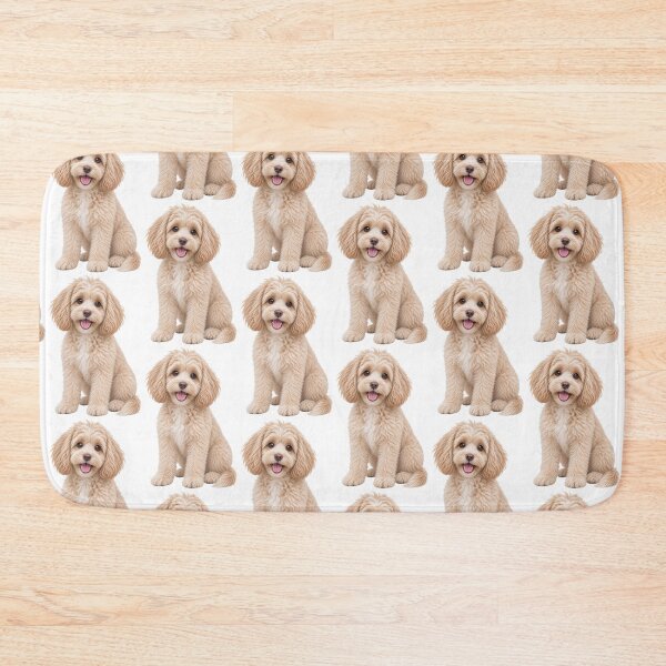 Item preview, Cavapoo Cream White Dog designed and sold by BackgroundND.
