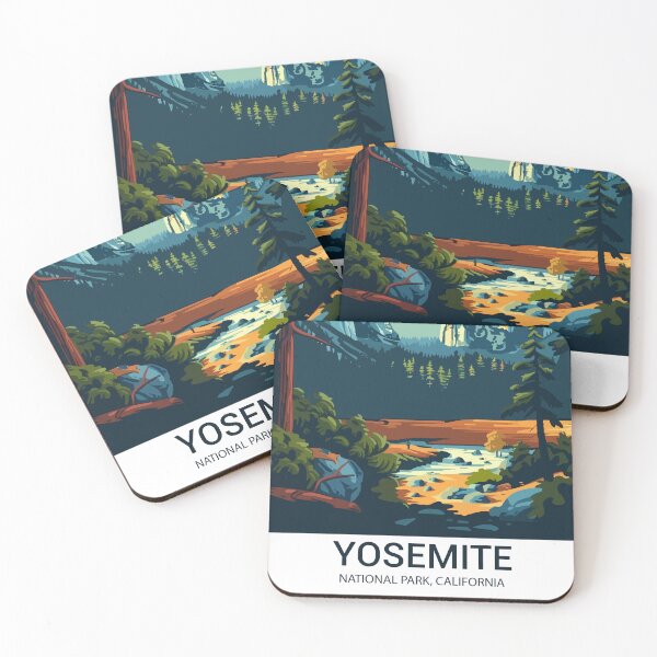 Item preview, Yosemite National Park Vintage Travel Poster designed and sold by DigiDesigns702.