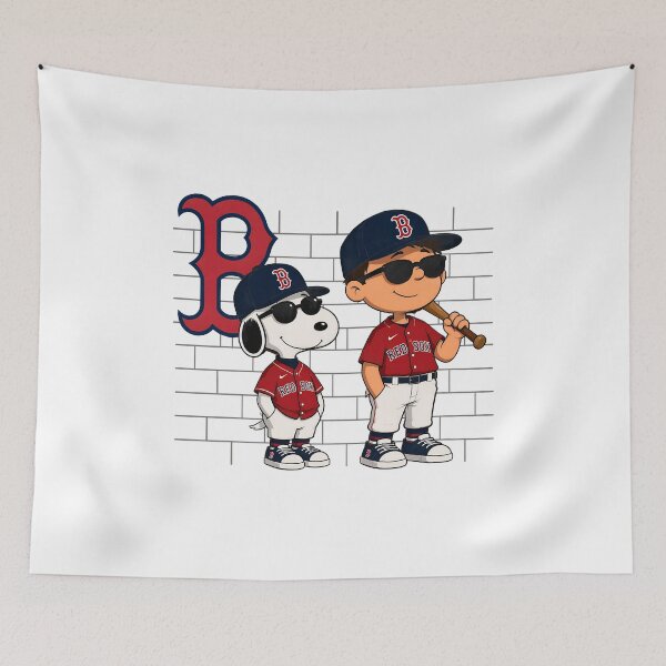 Item preview, Snoopy Charlie Brown Red Sox Baseball designed and sold by Pixestore.