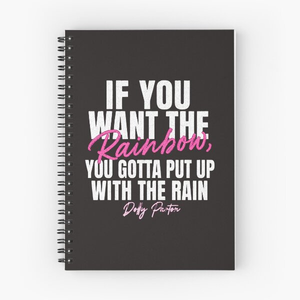 Item preview, If You Want The Rainbow You Gotta Put Up With The Rain Dolly Parton Quote Vintage designed and sold by DYALEEZ-XCR.