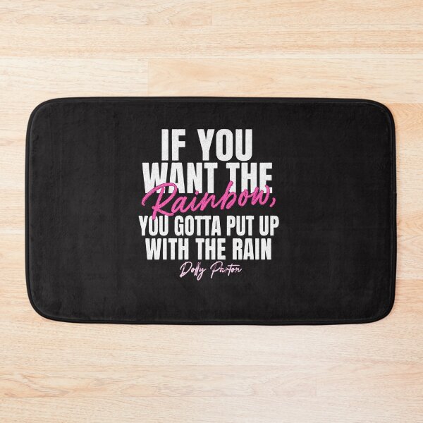 Item preview, If You Want The Rainbow You Gotta Put Up With The Rain Dolly Parton Quote Vintage designed and sold by DYALEEZ-XCR.