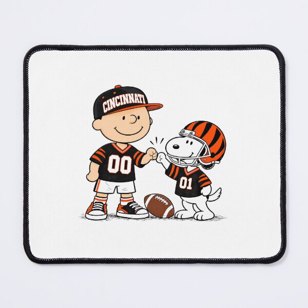 Item preview, Cincinnati Bengals Snoopy Charlie Brow designed and sold by Pixestore.