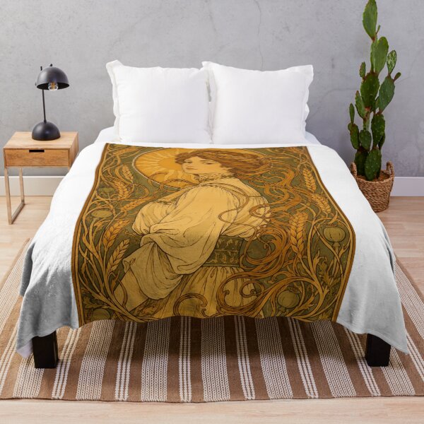 Item preview, Belle Epoque Woman Wheat Harvest Panel designed and sold by kuradoshanon.