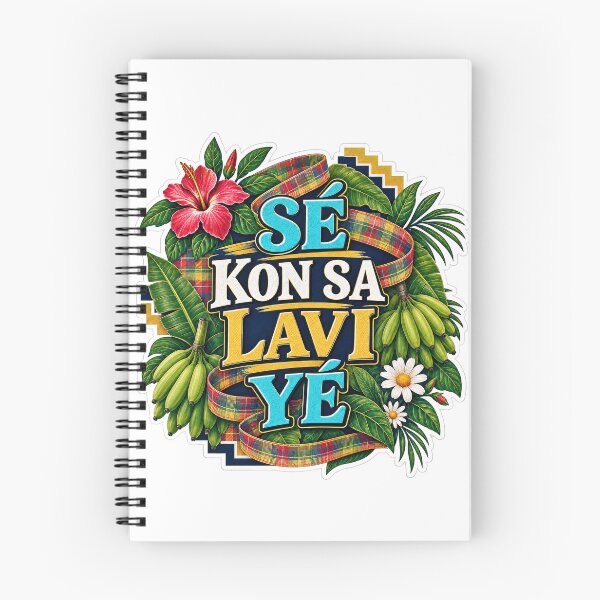 Item preview, SÉ KON SA LAVI YÉ — That’s Life in Saint Lucian Kwéyòl designed and sold by CaribChroma.