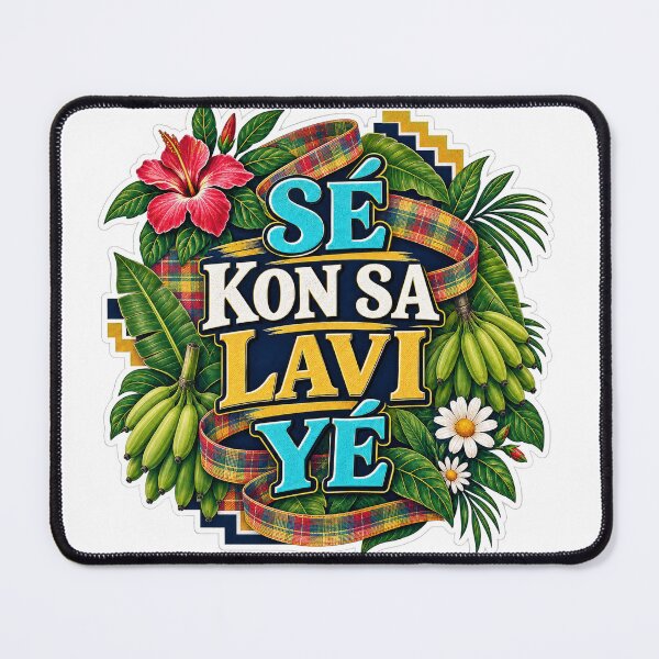 Item preview, SÉ KON SA LAVI YÉ — That’s Life in Saint Lucian Kwéyòl designed and sold by CaribChroma.