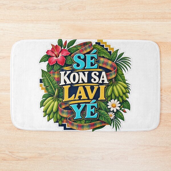 Item preview, SÉ KON SA LAVI YÉ — That’s Life in Saint Lucian Kwéyòl designed and sold by CaribChroma.