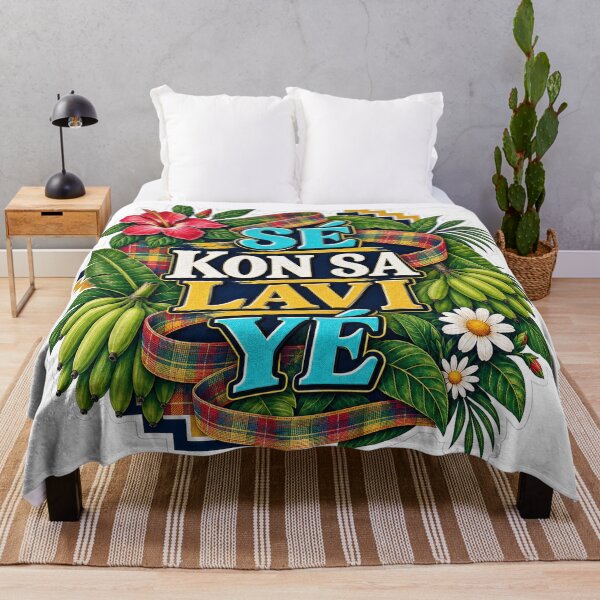 Item preview, SÉ KON SA LAVI YÉ — That’s Life in Saint Lucian Kwéyòl designed and sold by CaribChroma.
