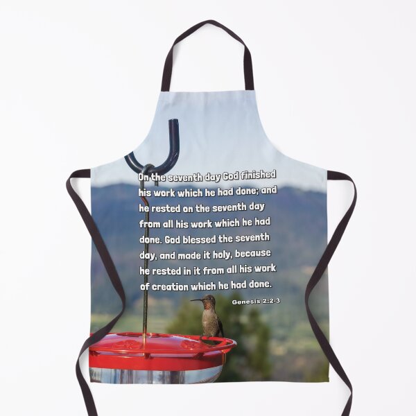 Item preview, Genesis 2:2-3 God Creates The Sabbath - Hummingbird Photograph designed and sold by InsprtnlArtbyDP.