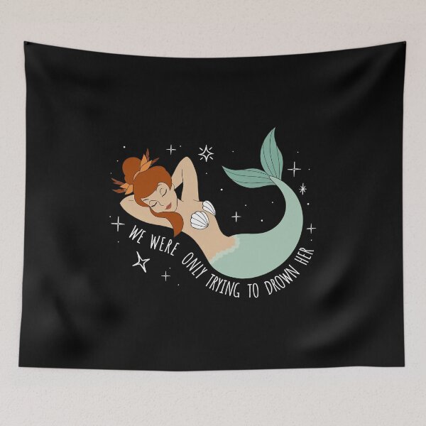 Item preview, Whimsical Mermaid Sleeping Quote designed and sold by Nishanth49.