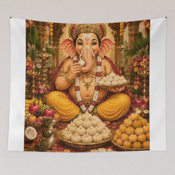 Item preview, The Moon's Pride and Lord Ganesha's Blessing Series – The Grand Feast of Modaks designed and sold by Homyar.
