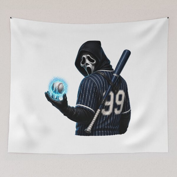 Item preview, Ghostface New York Baseball Player Number 99 Inspired Graphic designed and sold by DYALEEZ-XCR.