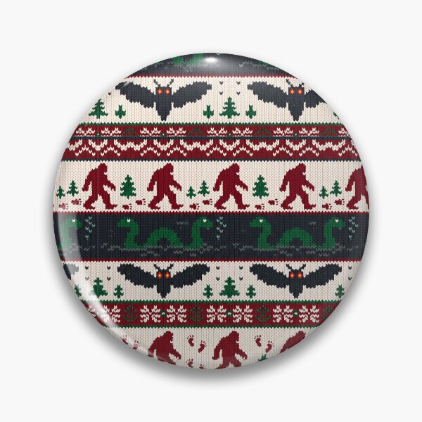 Item preview, Cryptid Christmas Fair Isle Ugly Sweater Pattern designed and sold by The Mellonaire.