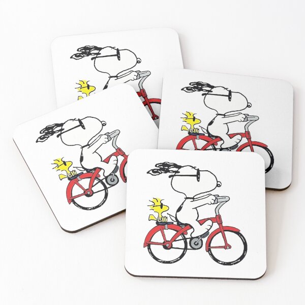 Item preview,  Cool Snoopy And Woodstock Riding Red Bicycle designed and sold by apamictryArt.