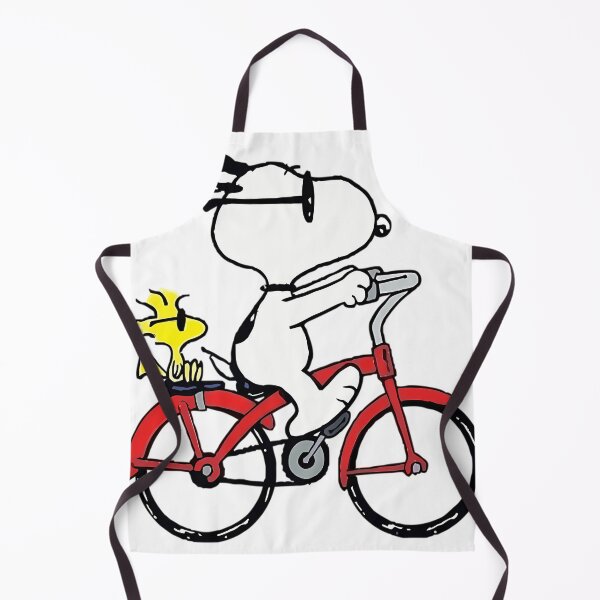 Artikelvorschau, Snoopy und Woodstock fahren coole rote Fahrräder entworfen und verkauft von apamictryArt.