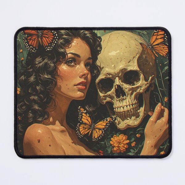 Item preview, Lovely lady with skull designed and sold by Kari's shop.