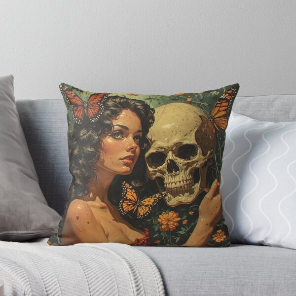 Item preview, Lovely lady with skull designed and sold by Kari's shop.