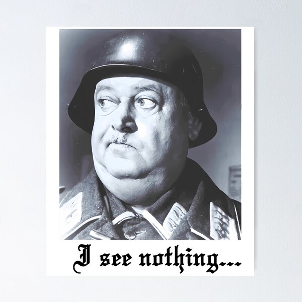 Artikelvorschau, Hogans Helden Sgt. Schultz Ich sehe nichts entworfen und verkauft von CandidaHinton.