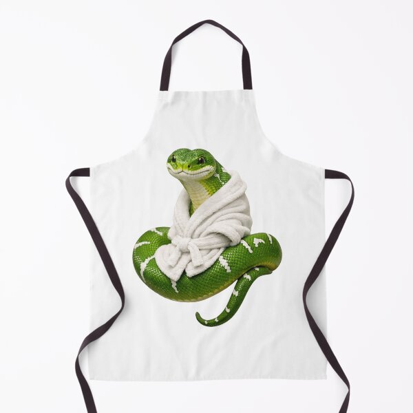 Item preview, Cozy Emerald Tree Boa in a Bathrobe designed and sold by Sillytoe.