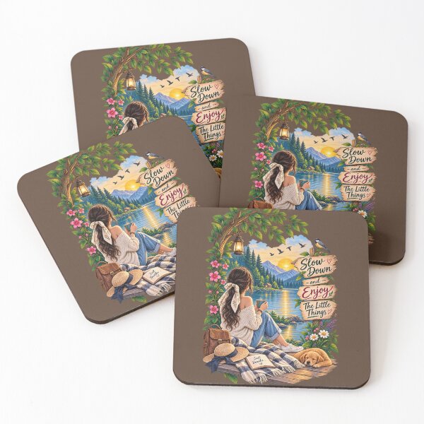 Item preview, Slow Down and Enjoy the Little Things – Peaceful Nature Art designed and sold by Chirayu1111.