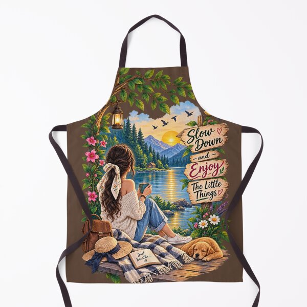 Item preview, Slow Down and Enjoy the Little Things – Peaceful Nature Art designed and sold by Chirayu1111.