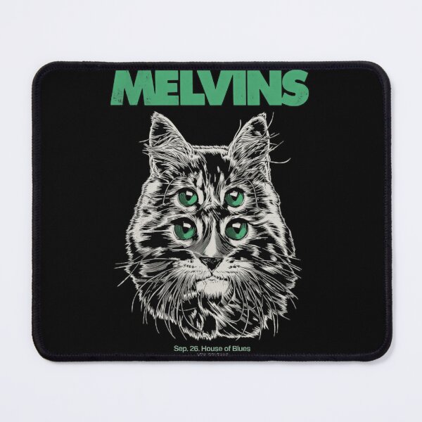 Item preview, Melvins Four Eyed Cat Graphic Design designed and sold by Connie Wiggins.