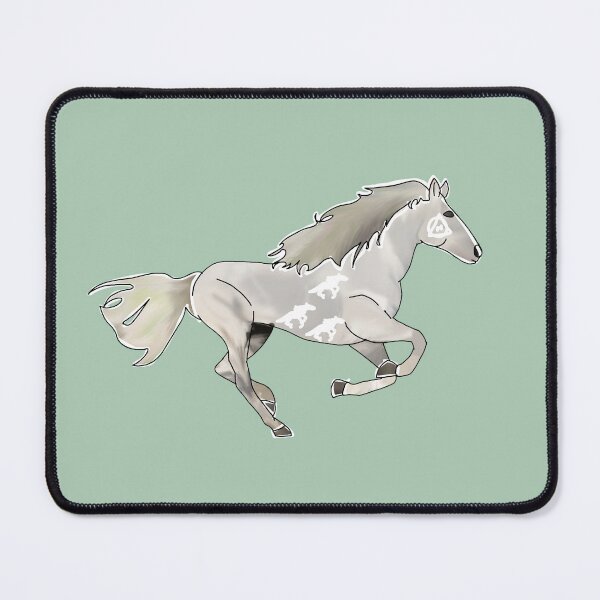 Item preview, White horse designed and sold by LeafyWorks.