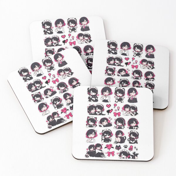 Item preview, Gothic Cat Maid Chibi Sticker Collection designed and sold by InspireArtI.