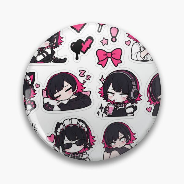 Item preview, Gothic Cat Maid Chibi Sticker Collection designed and sold by InspireArtI.