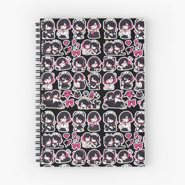 Item preview, Gothic Cat Maid Chibi Sticker Collection designed and sold by InspireArtI.