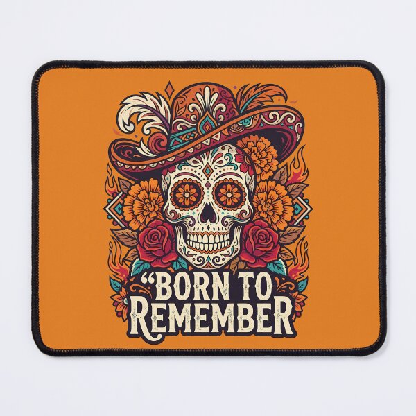 Item preview, Sugar Skull Dia de los Muertos Mexican Folk Art - Vintage Skull - Psychedelic Skull designed and sold by VibranPalette.