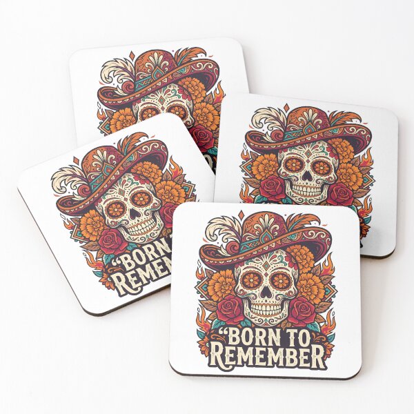 Item preview, Sugar Skull Dia de los Muertos Mexican Folk Art - Vintage Skull - Psychedelic Skull designed and sold by VibranPalette.