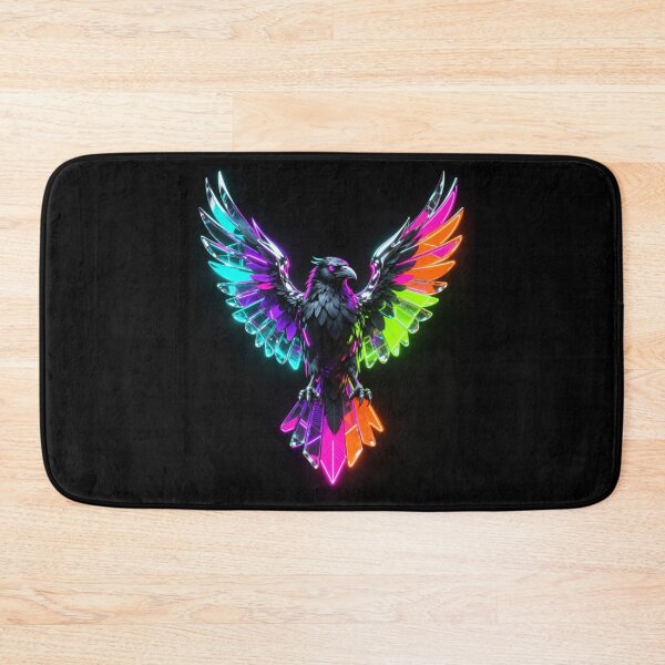 Item preview, Neon Cyber Raven Prism Overdrive 3D Isolated Edition* designed and sold by gutfeelgraphic.