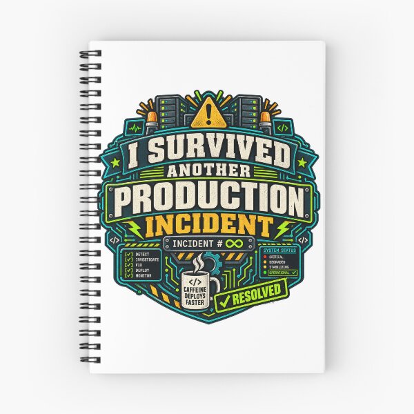Item preview, I Survived Another Production Incident Tech IT Support Work Humor designed and sold by WolfmanProphecy.
