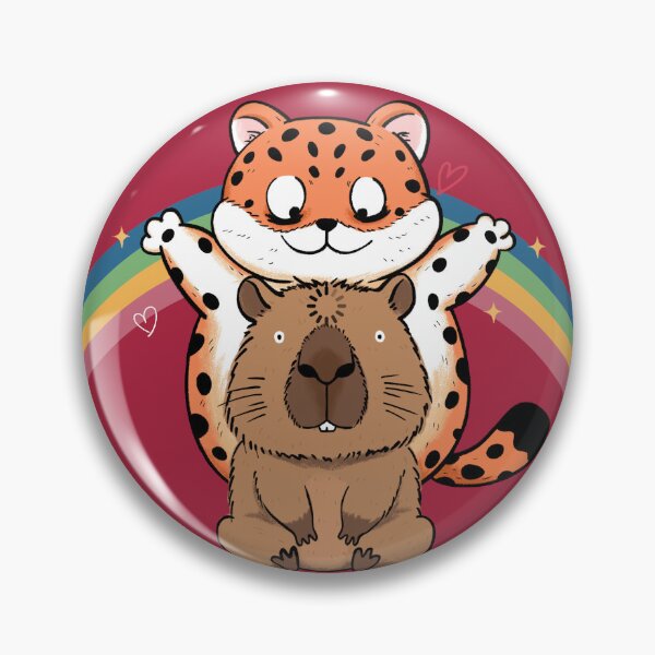 Item preview, Cute Cheetah and Capybara Best Friends designed and sold by Moody Critters.