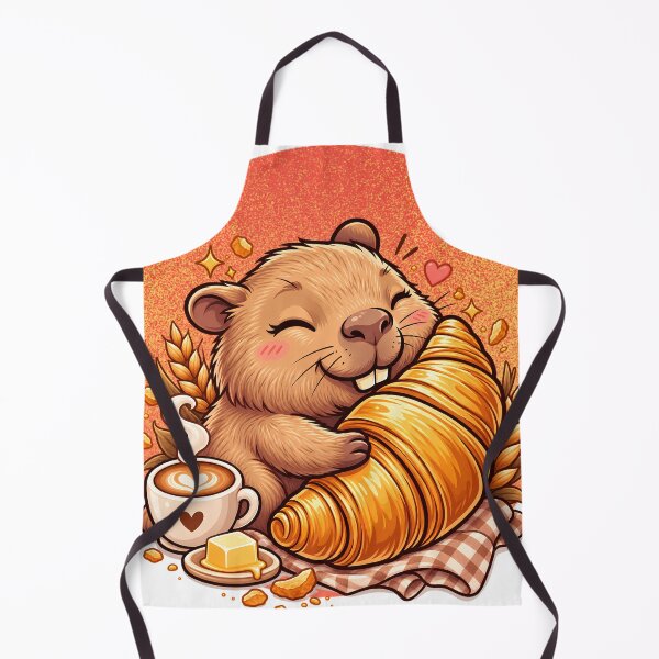 Item preview, Cute Hamster Croissant Coffee designed and sold by yuki-hana.