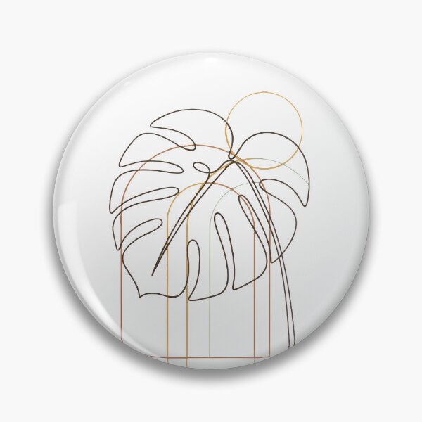 Item preview, Boho Monstera Leaf Minimalist Line Art Earthy Botanical Plant Lover designed and sold by WorldShop17.