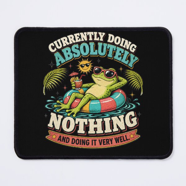 Item preview, Currently Doing Absolutely Nothing | Funny Rest Day Frog designed and sold by The People’s Punchline.