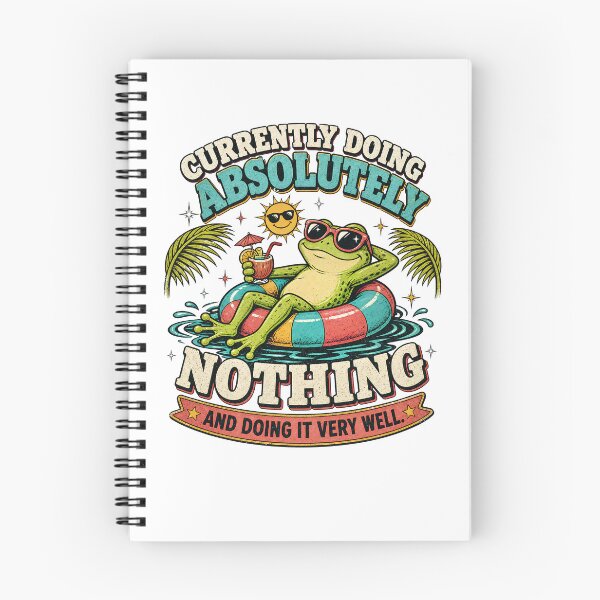 Item preview, Currently Doing Absolutely Nothing | Funny Rest Day Frog designed and sold by The People’s Punchline.