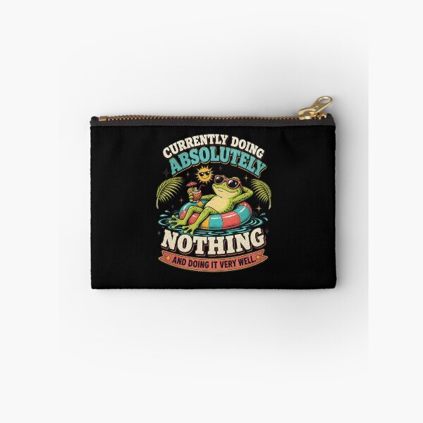 Item preview, Currently Doing Absolutely Nothing | Funny Rest Day Frog designed and sold by The People’s Punchline.