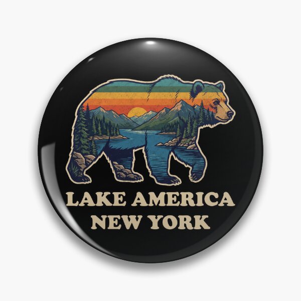 Item preview, Lake America Colorful Bear New York designed and sold by Milasneeze.